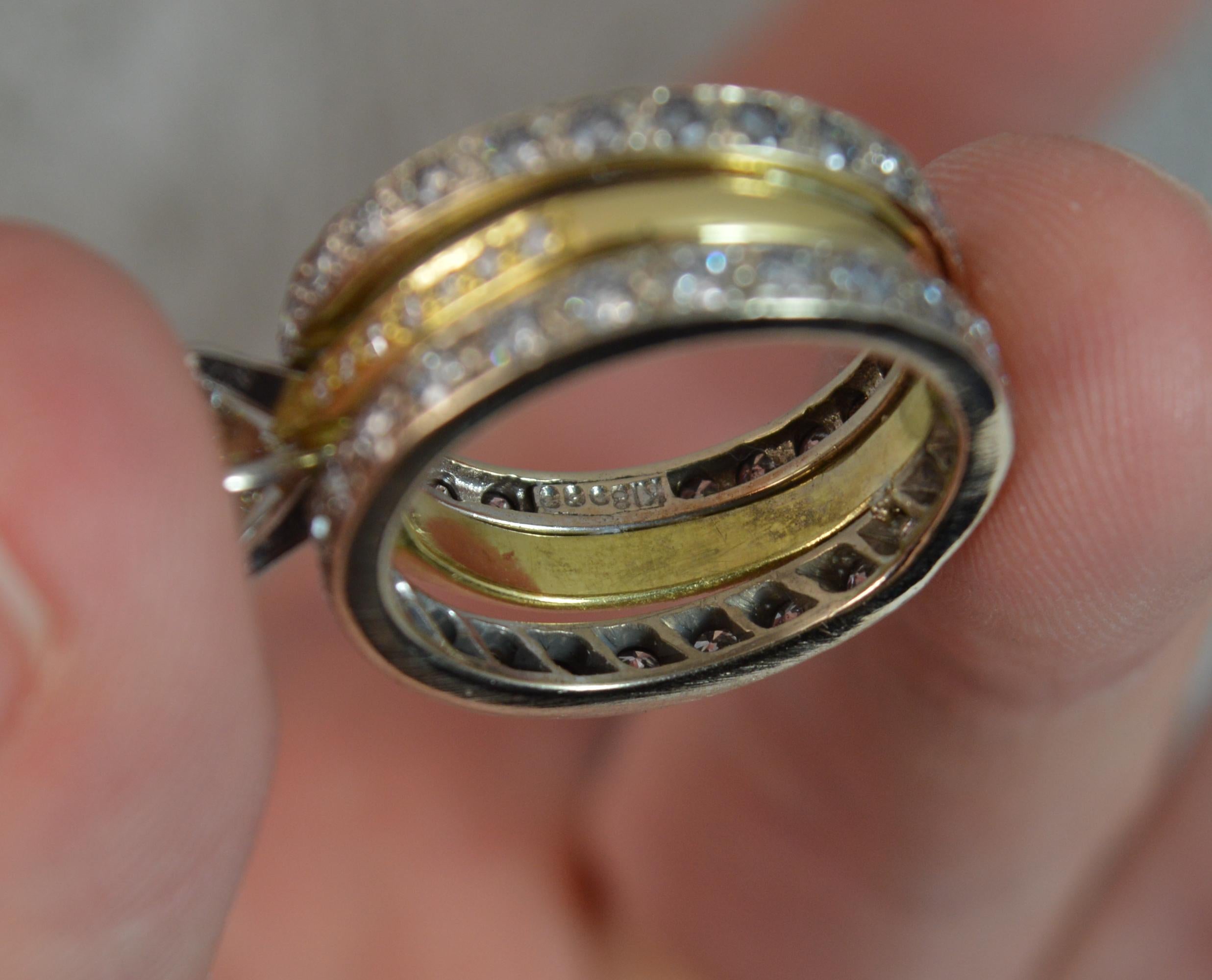 Impressive 2.75 Carat Old Cut Diamond 18 Carat Gold Engagement Ring, circa 1900 6