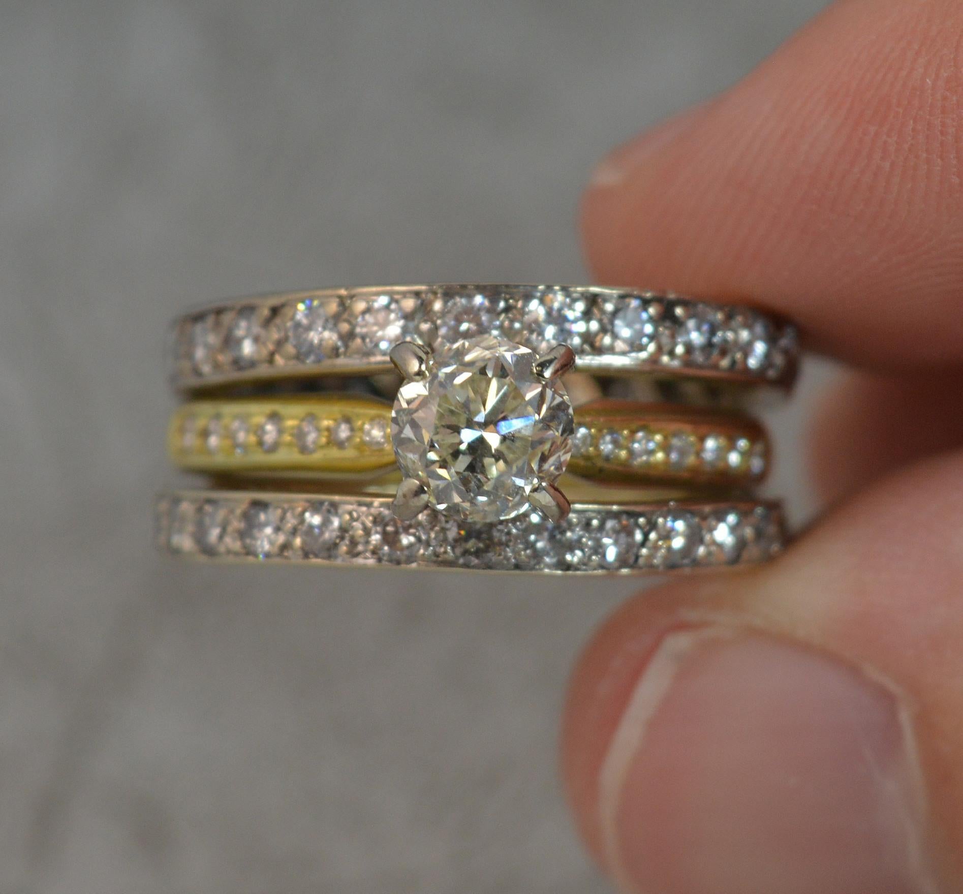 Impressive 2.75 Carat Old Cut Diamond 18 Carat Gold Engagement Ring, circa 1900 11