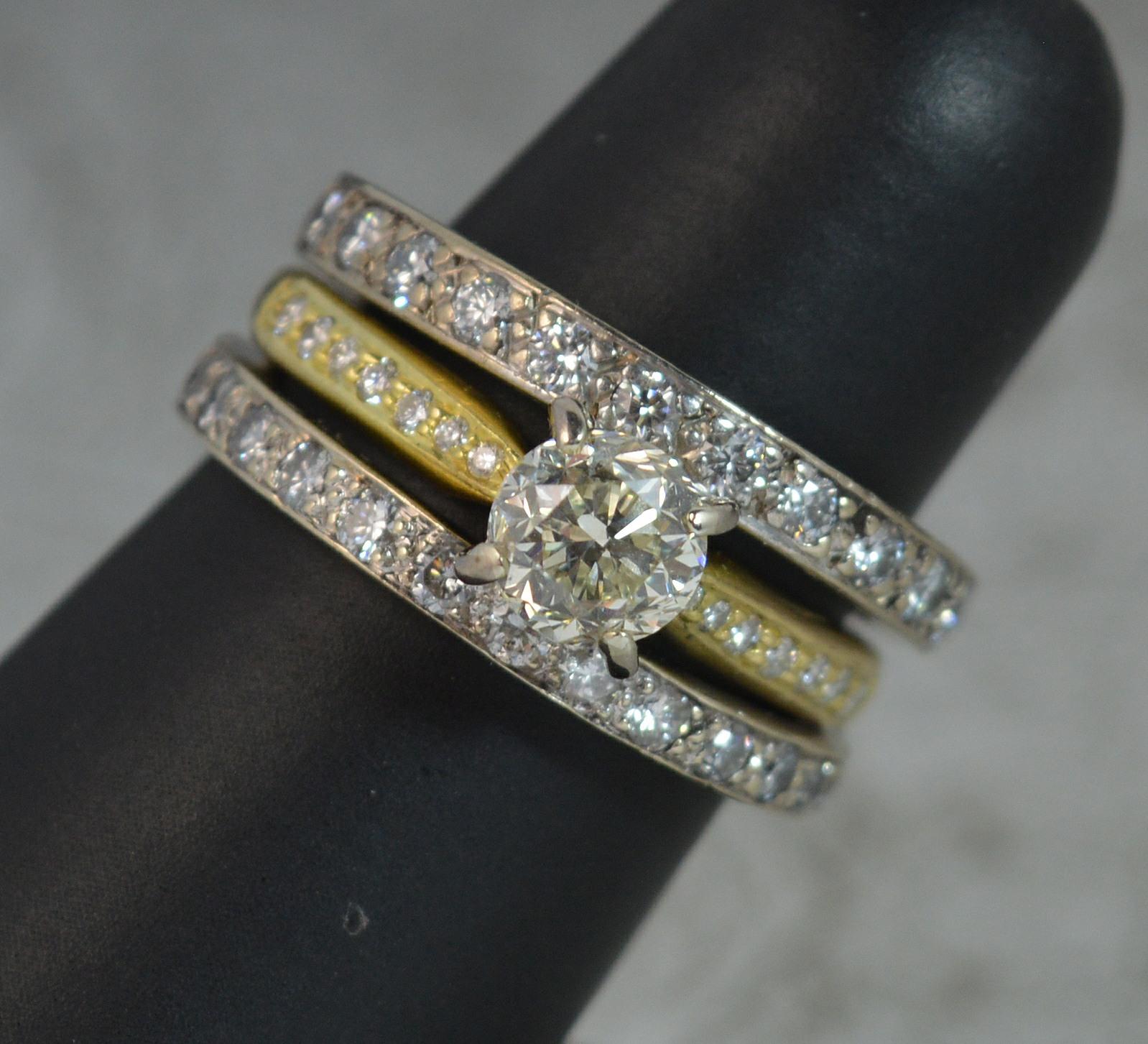 Impressive 2.75 Carat Old Cut Diamond 18 Carat Gold Engagement Ring, circa 1900 12