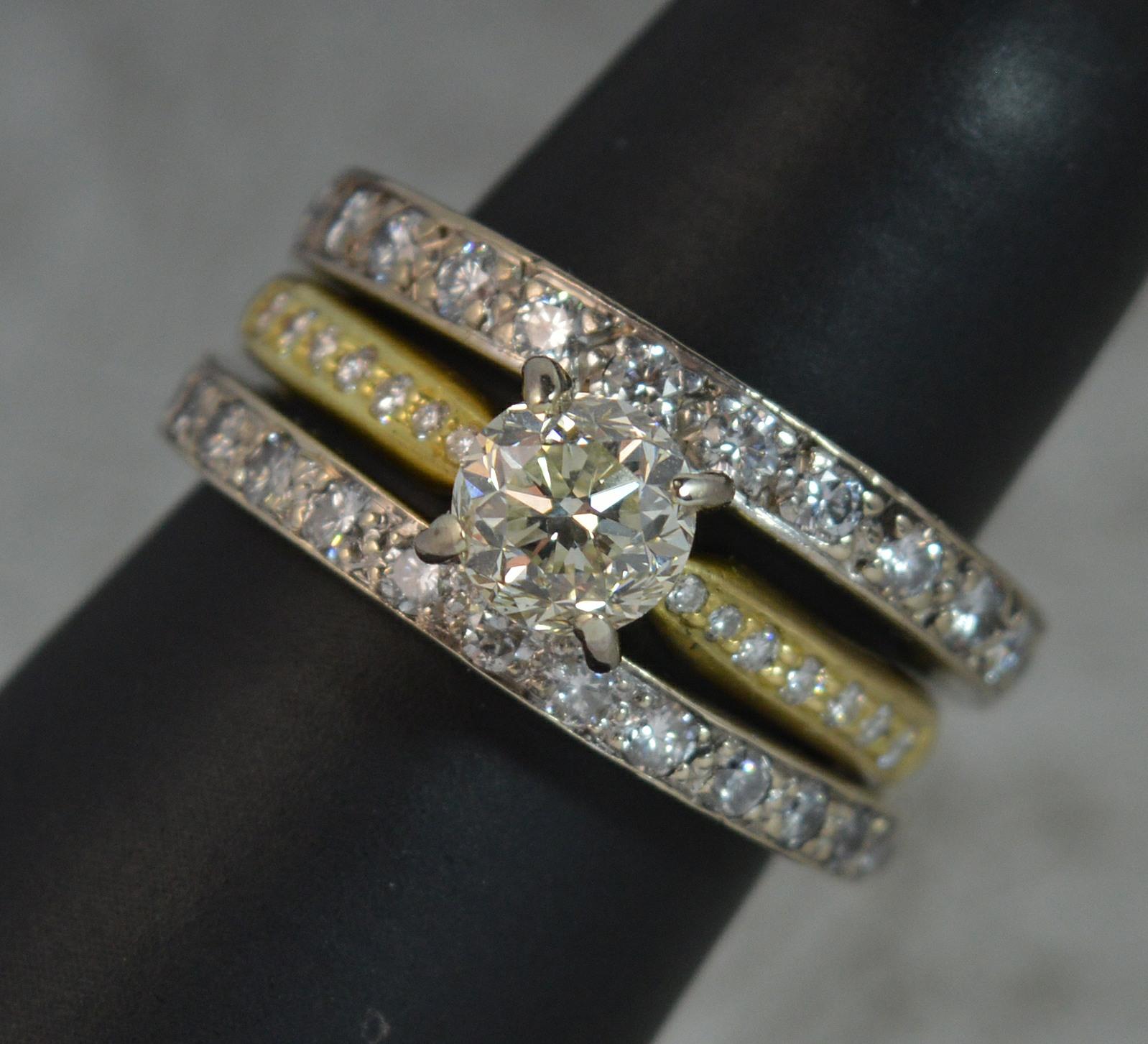 Impressive 2.75 Carat Old Cut Diamond 18 Carat Gold Engagement Ring, circa 1900 14