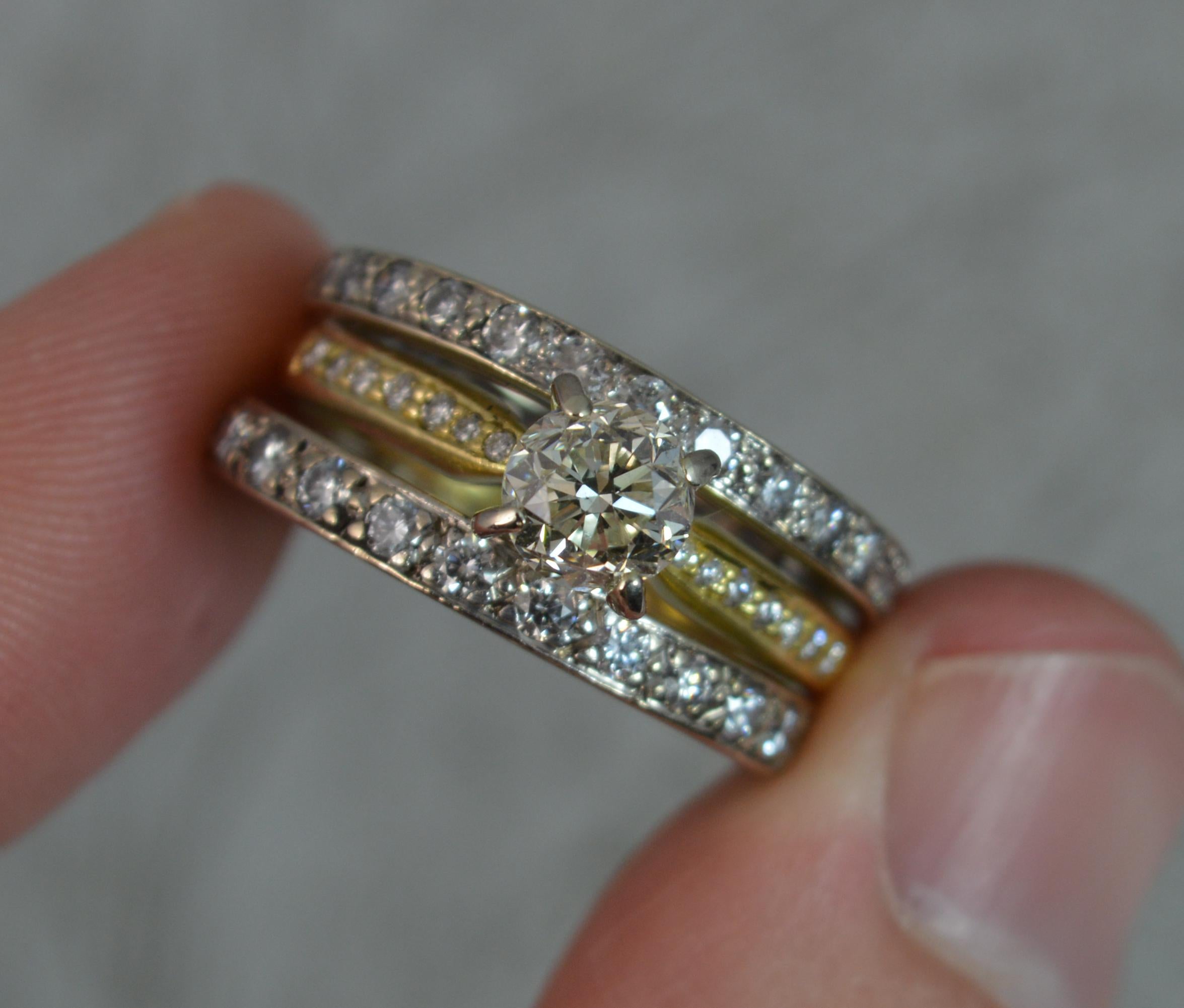 Impressive 2.75 Carat Old Cut Diamond 18 Carat Gold Engagement Ring, circa 1900 2