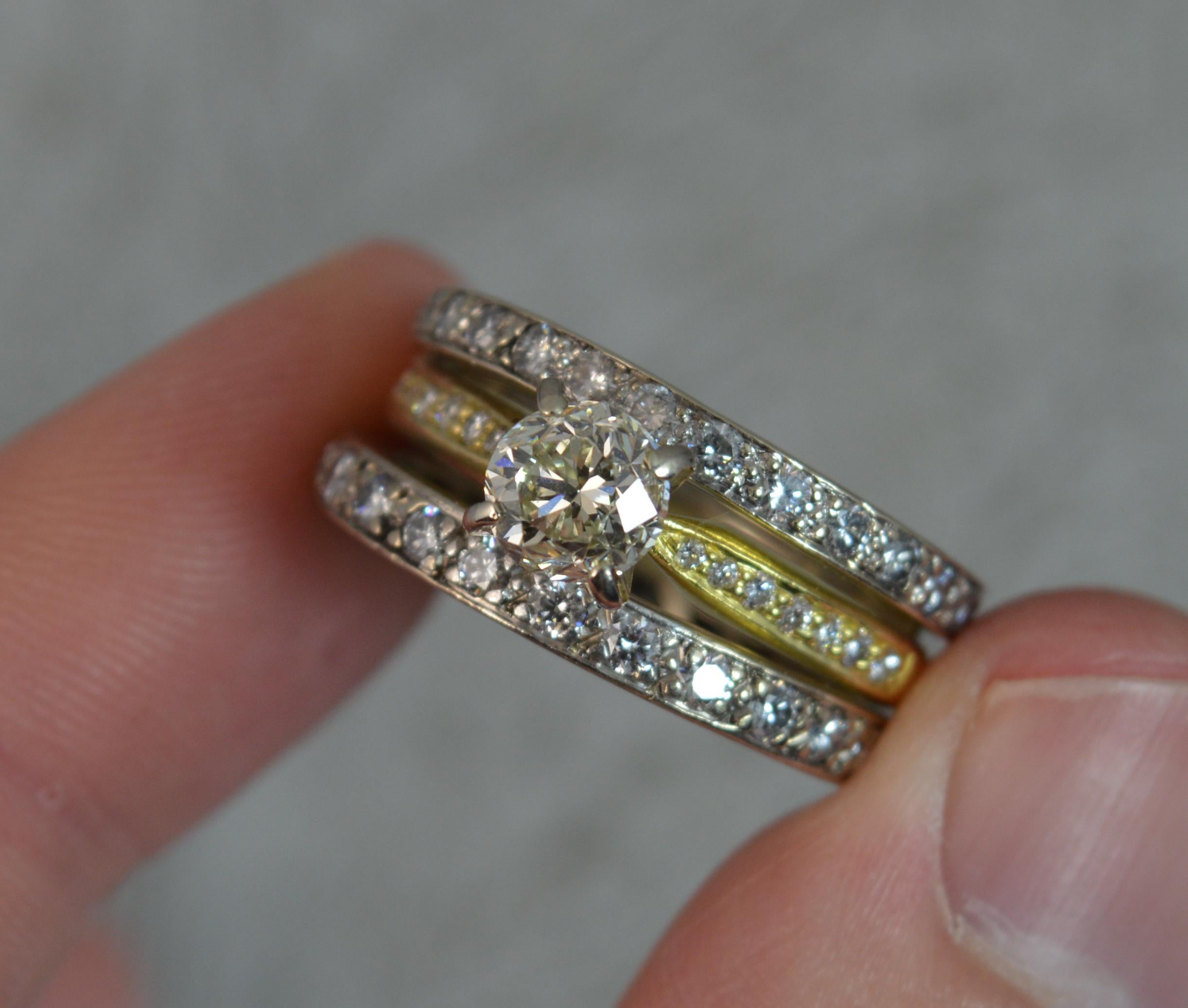 Impressive 2.75 Carat Old Cut Diamond 18 Carat Gold Engagement Ring, circa 1900 3