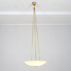 Impressionante lampada da soffitto alta 2 metri Paavo Tynell dall'Arabia of Finland, Taito 1940.