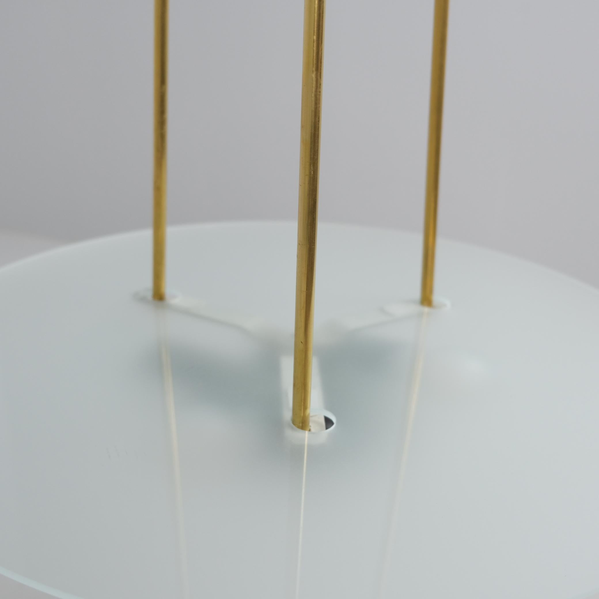 Beeindruckende 2 m hohe Paavo Tynell-Deckenleuchten aus Arabia Finnland, Taito 1940er Jahre. im Angebot 12