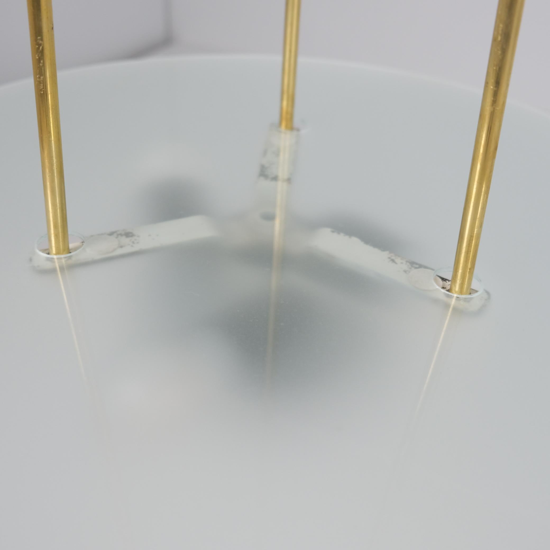 Beeindruckende 2 m hohe Paavo Tynell-Deckenleuchten aus Arabia Finnland, Taito 1940er Jahre. (Mitte des 20. Jahrhunderts) im Angebot