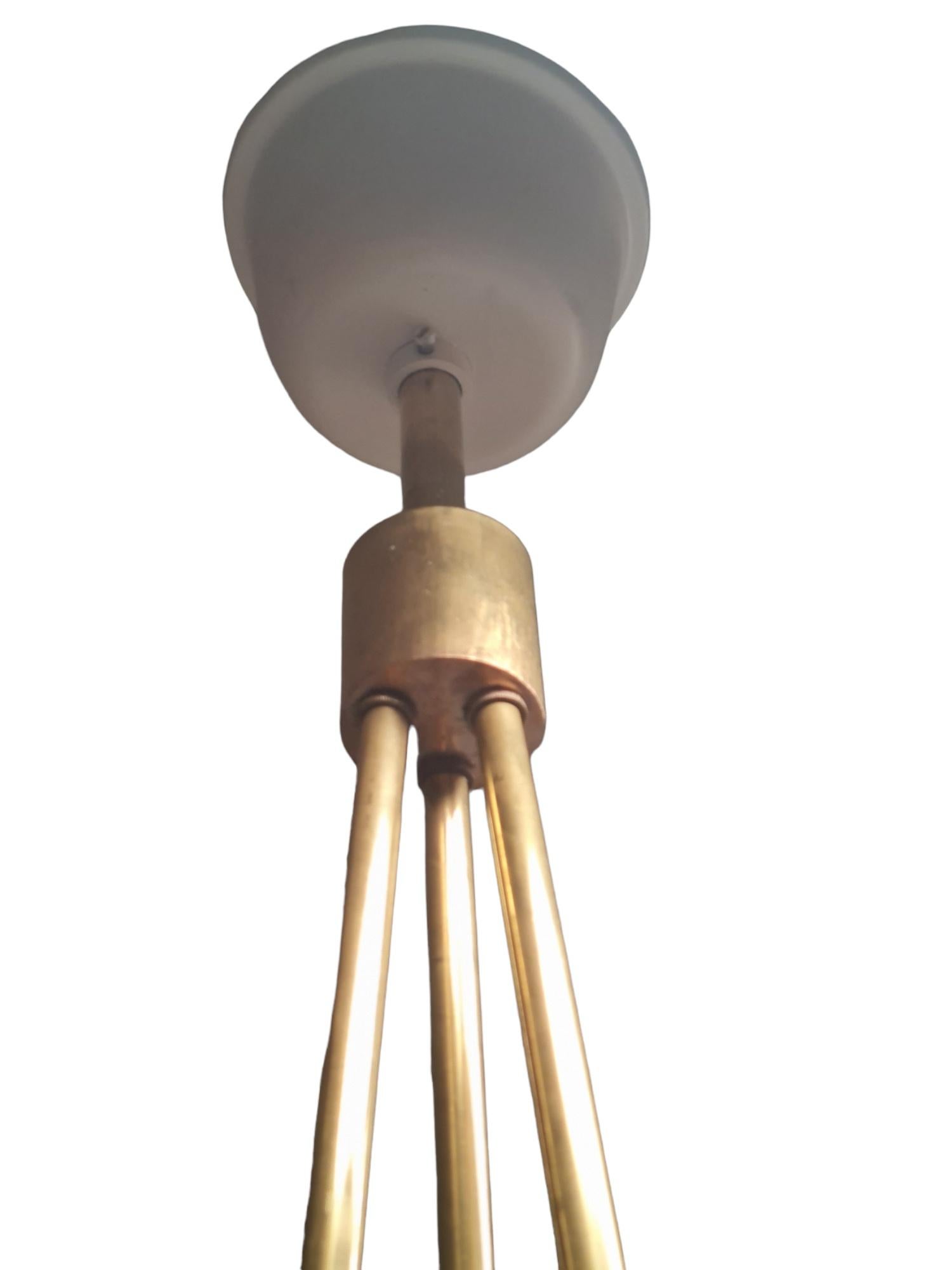 Mid-20th Century Impressive 2m high Paavo Tynell ceiling lamps, Taito 1940s. For Sale