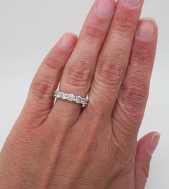 Impressive 3.45CTW Diamond Eternity Band Made in 14k White Gold