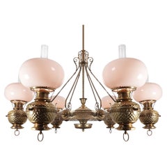 Retro Impressive 54 Inch Diameter Oil Chandelier