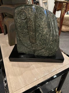 Impressive Abstract Picasso-esque Modern Marble Sculpture