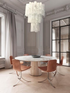 Impressive Alabaster Effect Murano Glass Tronchi Chandelier