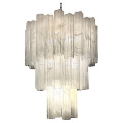 Impressive Alabaster Effect Murano Glass Tronchi Chandelier