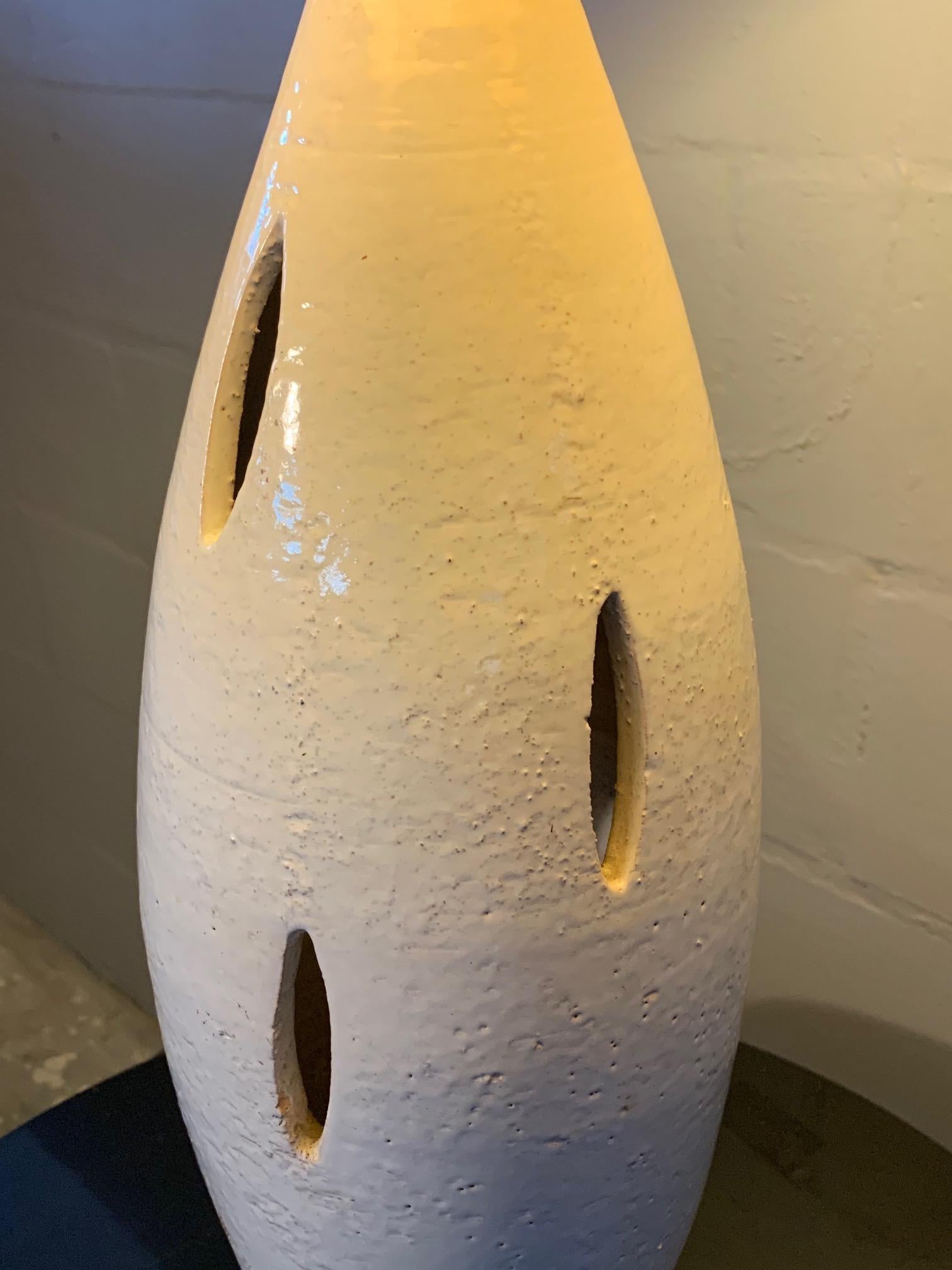 Impressive Aldo Londi for Bitossi Ceramic Lamp For Sale 2