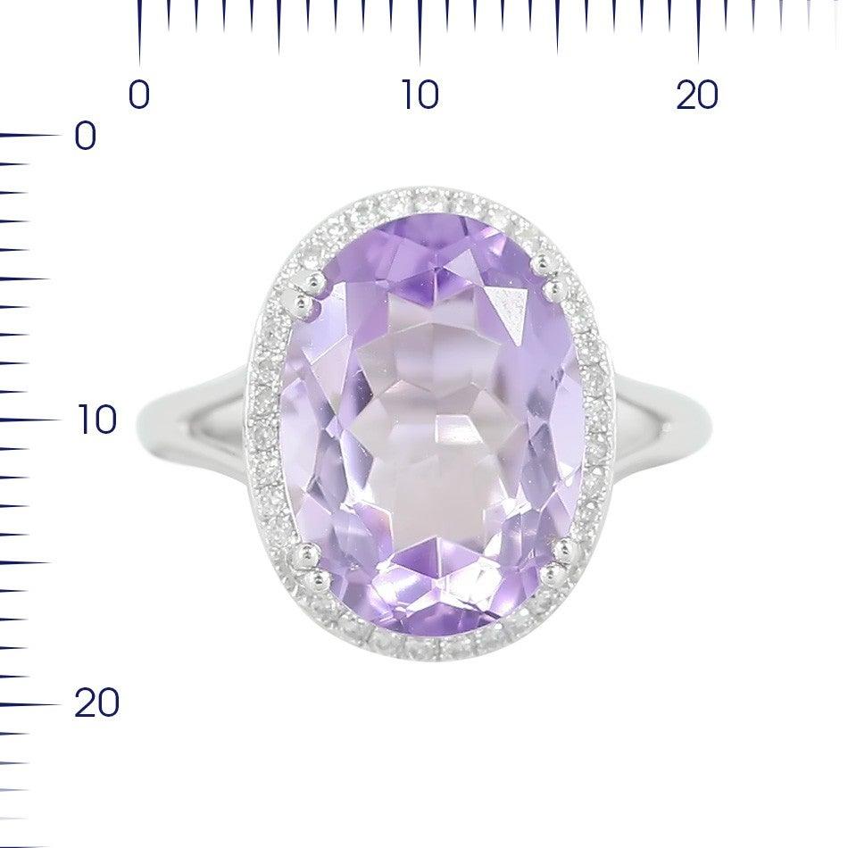 in vendita:  Impressionante anello in oro bianco con diamante e ametista 2