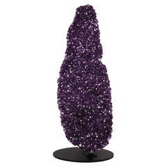 Impressive Amethyst Pillar with White Quartz Section