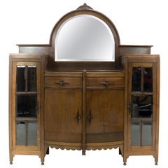 Impressive Amsterdam School Bar Cabinet by J.Th. Drilling, The Netherlands 1920s