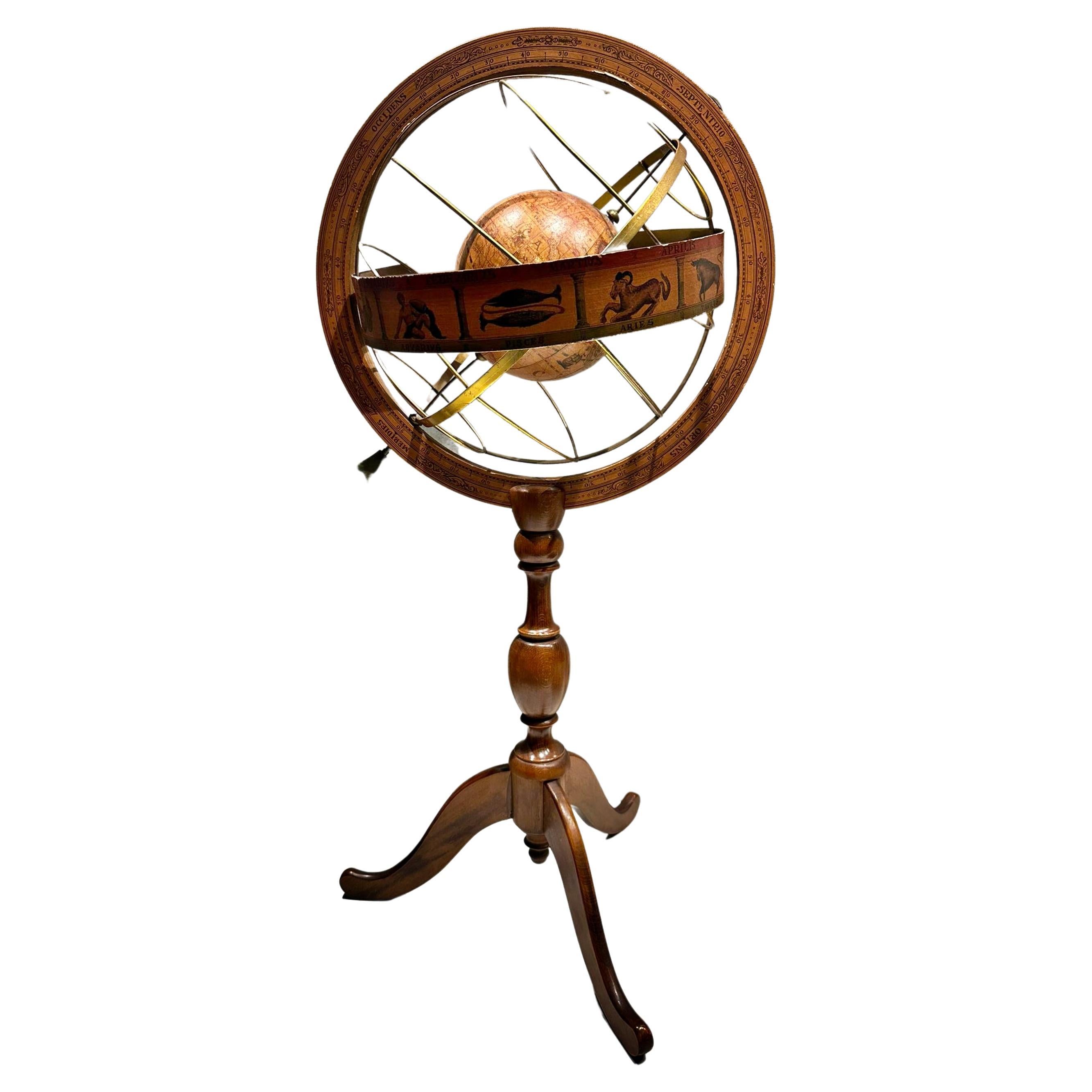 Impressive and Ancient Italian Armillary Sphere from Early 20th Century For Sale