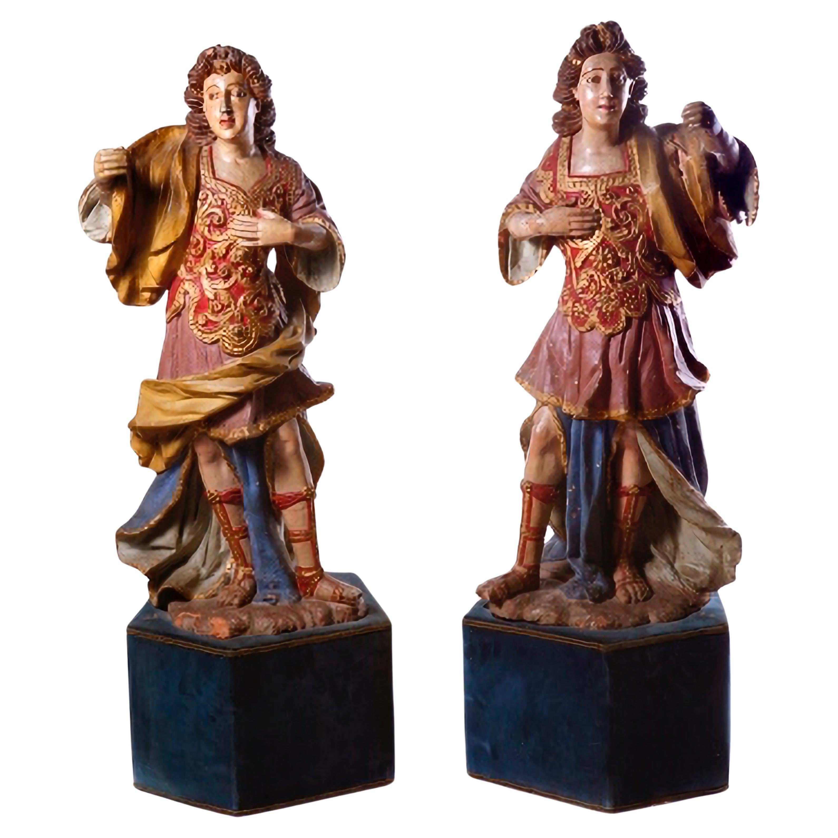 Impressive Pair of Portuguese Seraphim late 17th Century