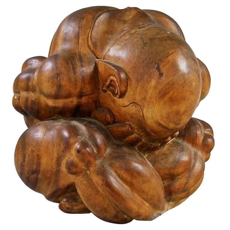 Impressive And Large Asian Hardwood Carving For Sale at 1stdibs