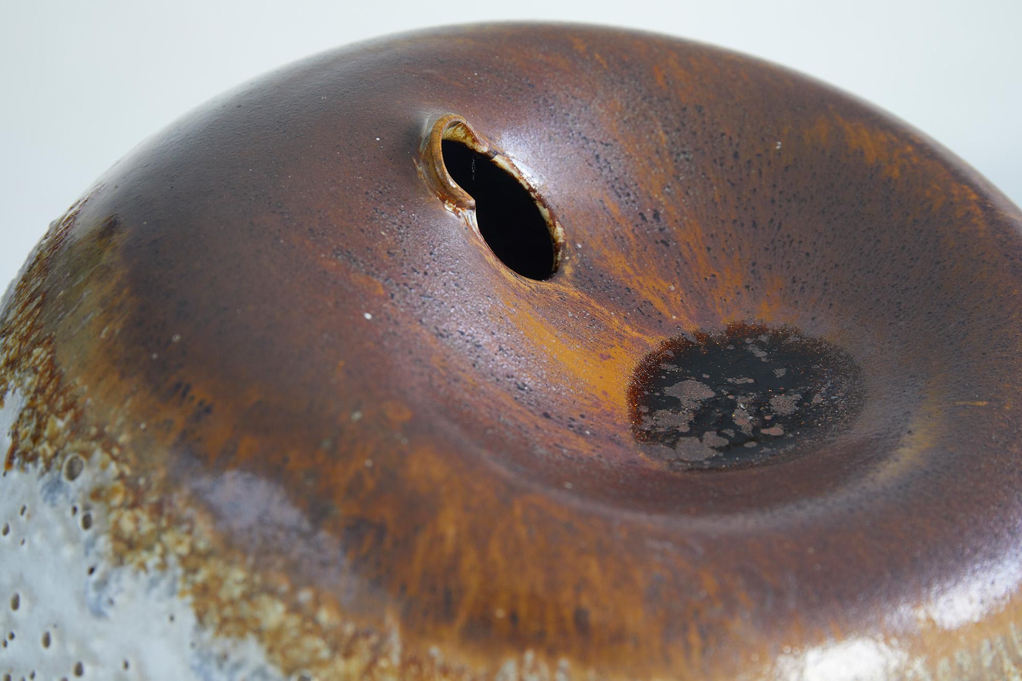 Mid-20th Century Impressive and large ceramic sphere by Pino Castagna, Italy 1960's For Sale