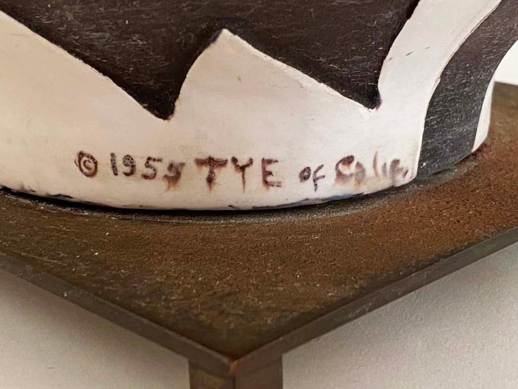 Impressionante e grande lampada da tavolo in ceramica Thomas Toft per Tye of California in vendita 5