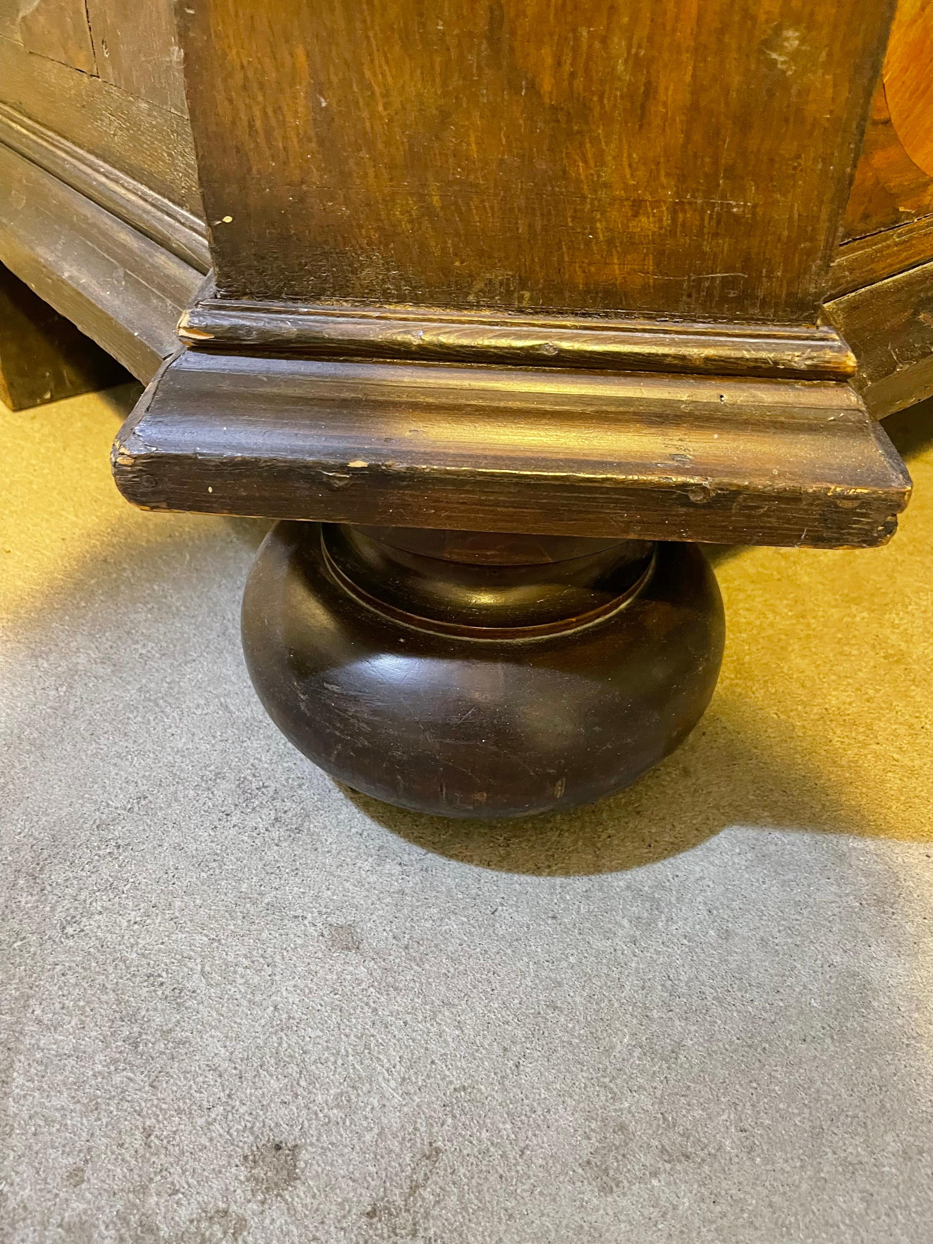 Impressive and Monumental Baroque Cabinet from Around 1750, Walnut For Sale 13