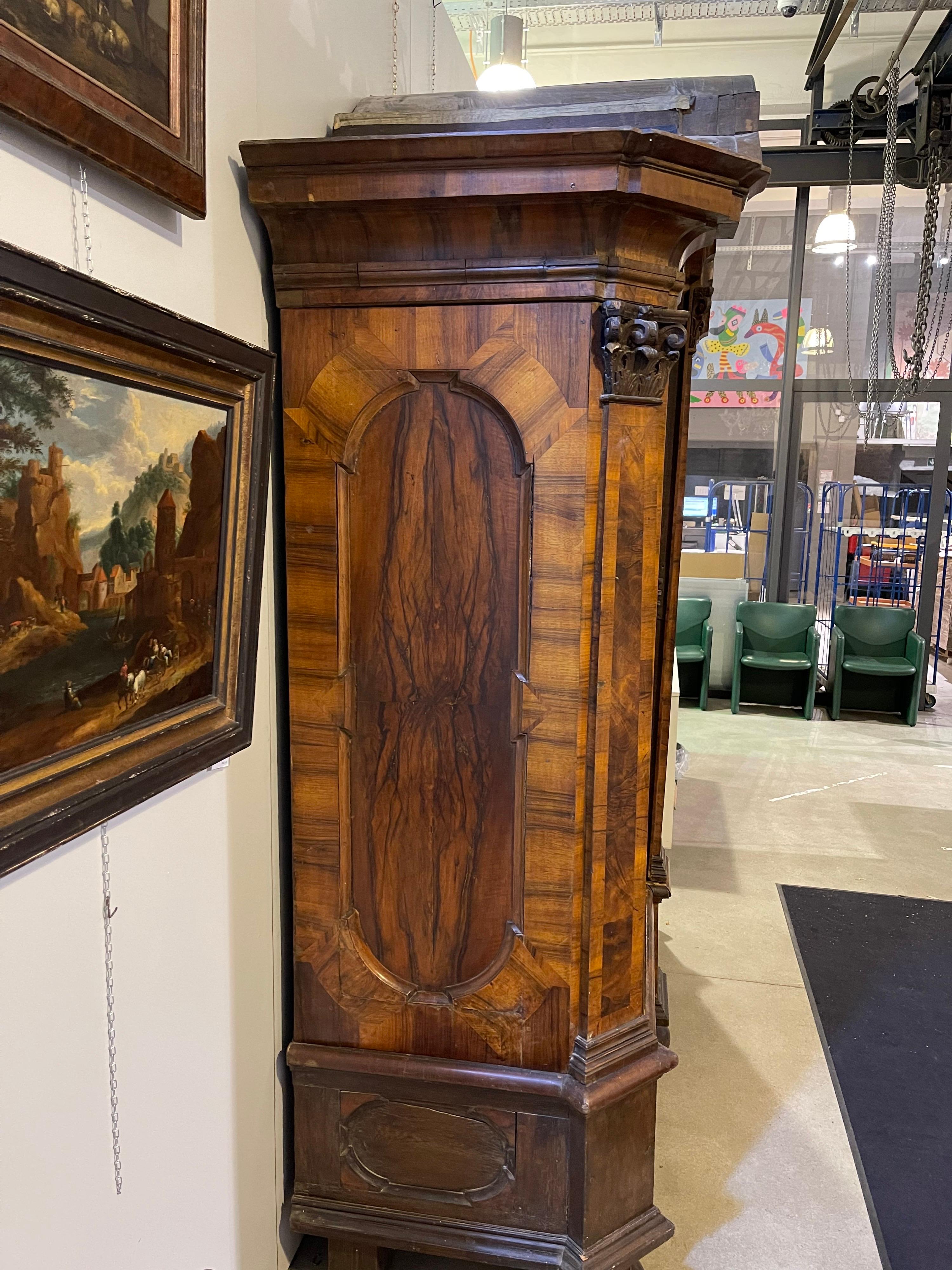 Impressive and Monumental Baroque Cabinet from Around 1750, Walnut For Sale 1