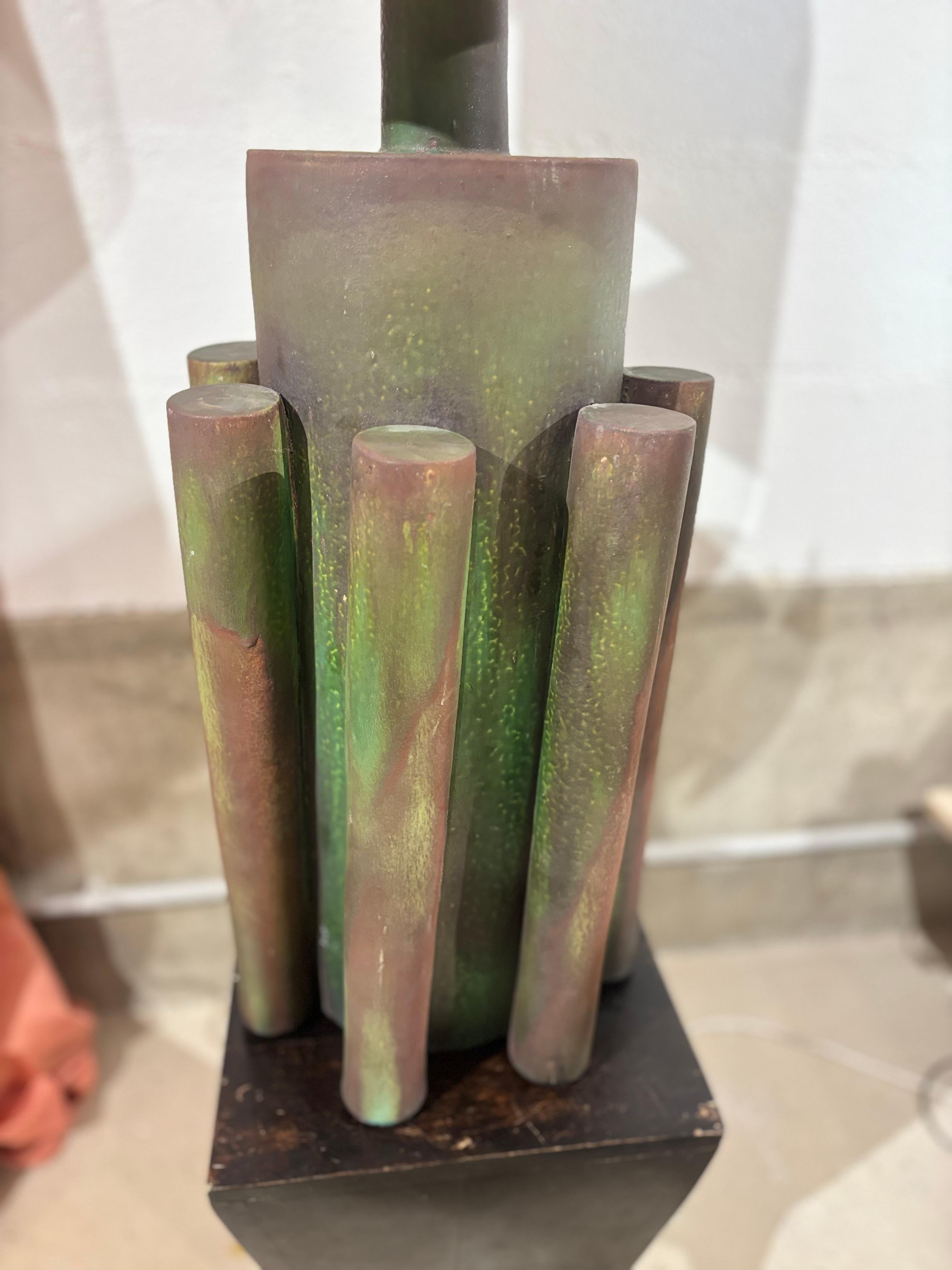 Impresionante y deslumbrante lámpara Suzanne Ramié para Madoura en venta 3