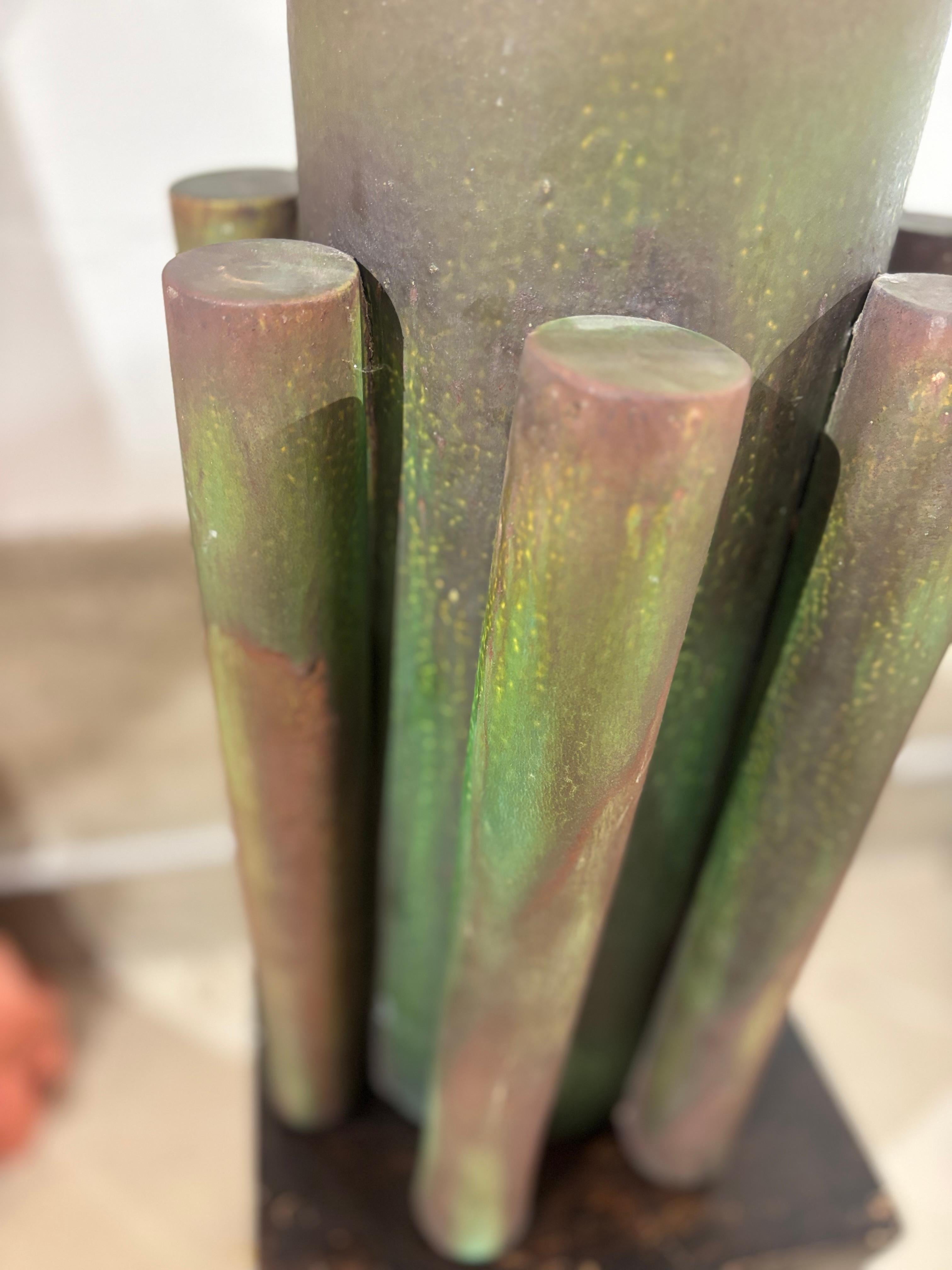 Impresionante y deslumbrante lámpara Suzanne Ramié para Madoura en venta 4