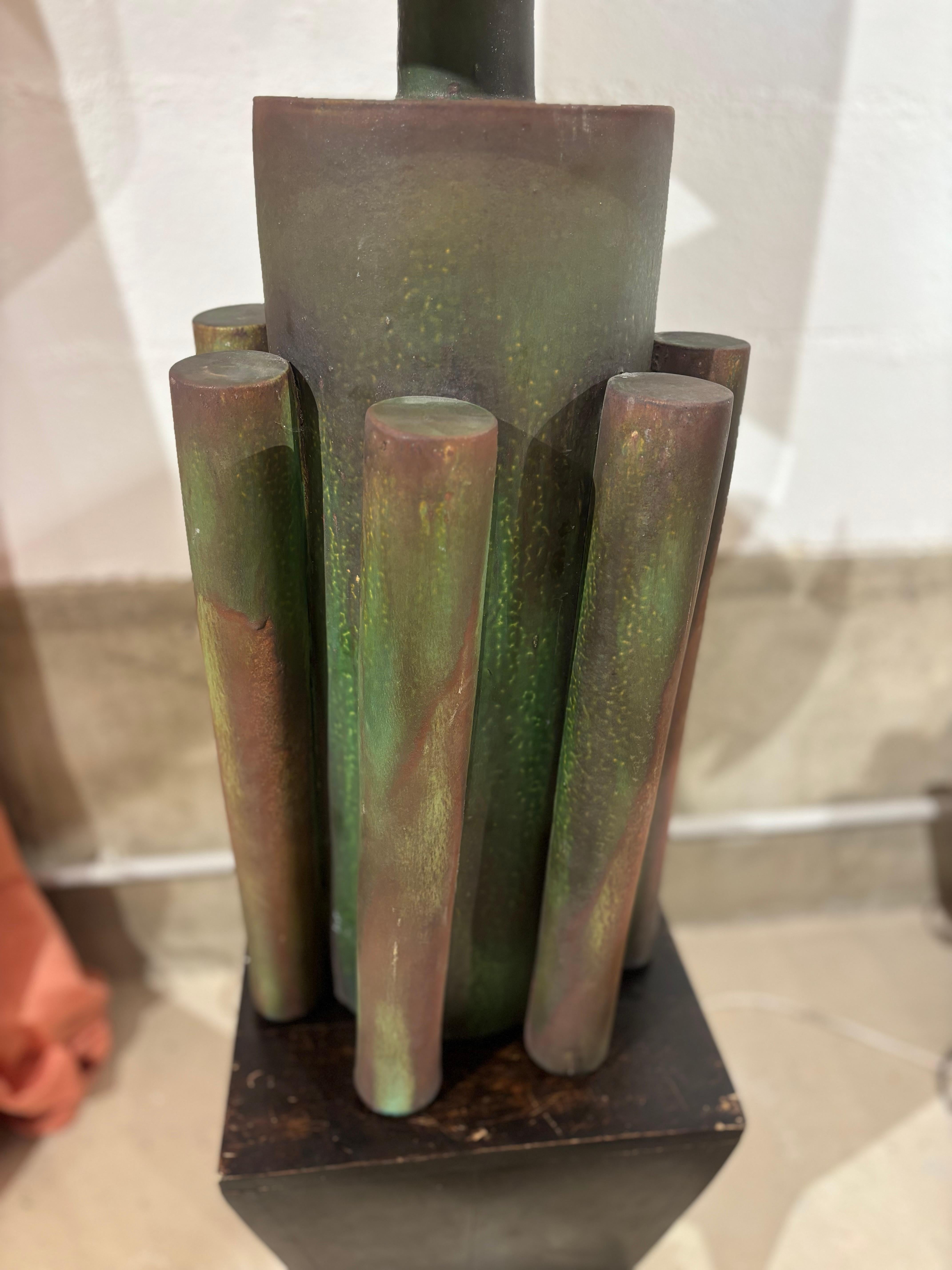 Impresionante y deslumbrante lámpara Suzanne Ramié para Madoura en venta 5