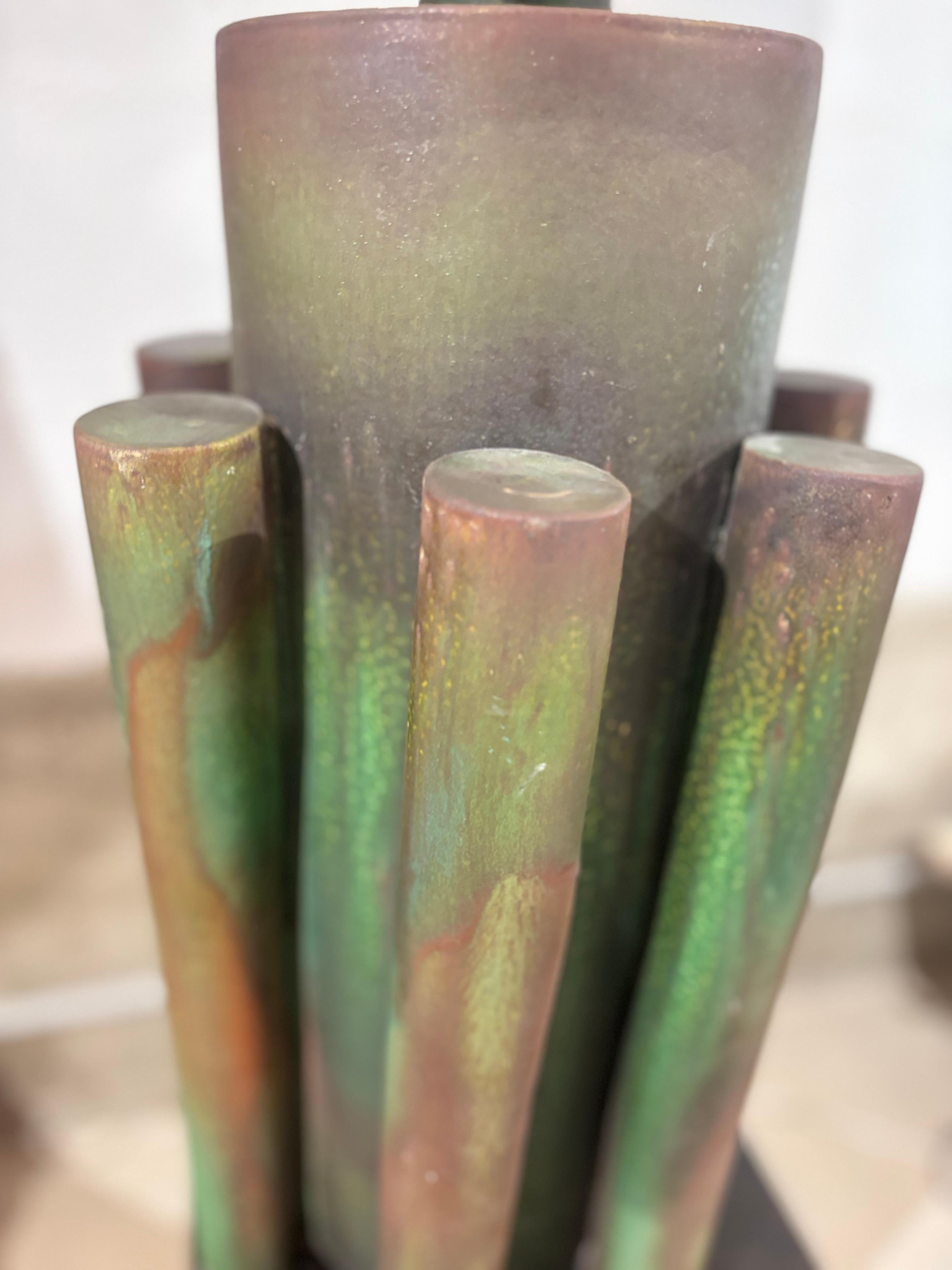 Impresionante y deslumbrante lámpara Suzanne Ramié para Madoura en venta 6