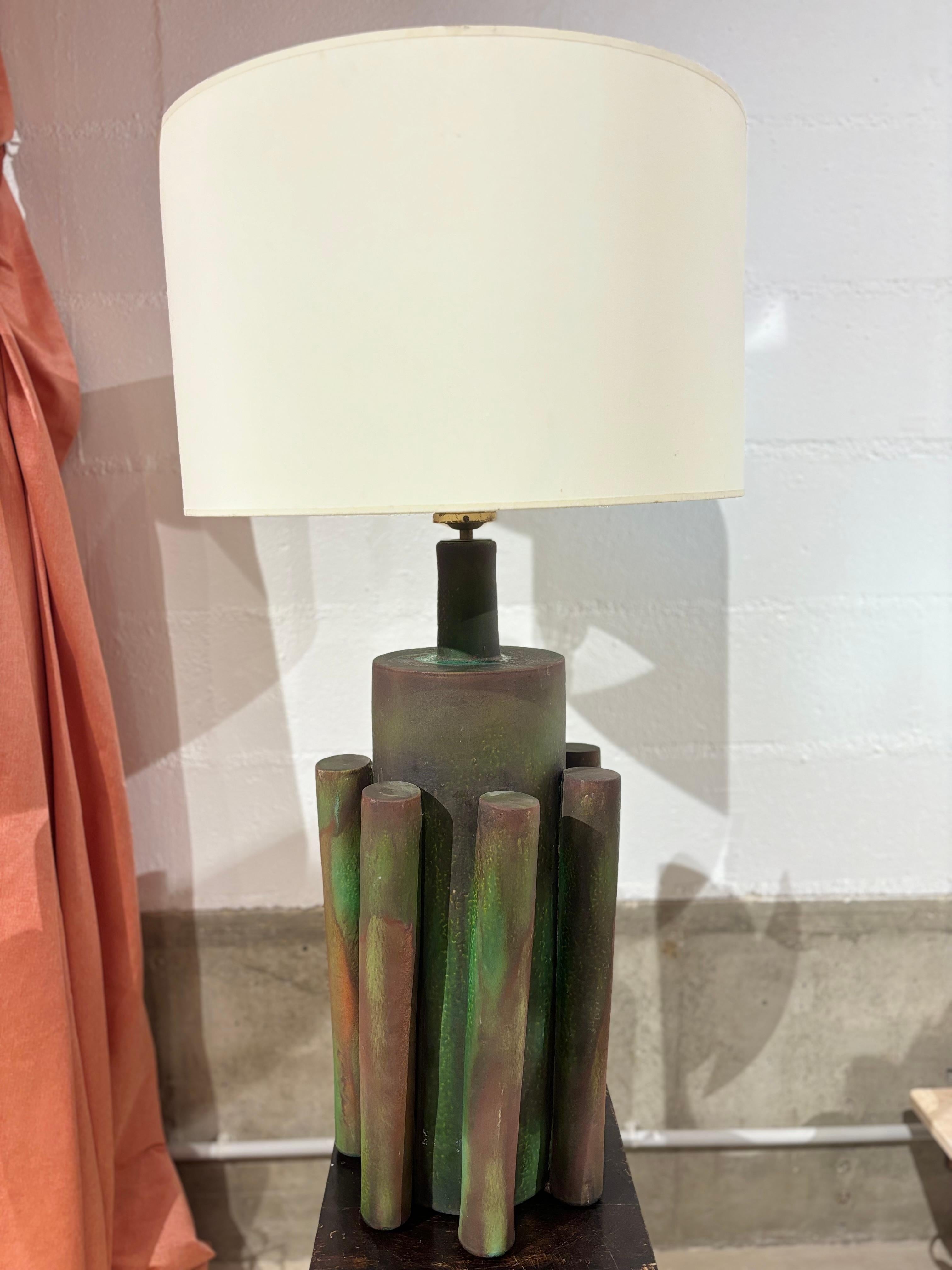 Impresionante y deslumbrante lámpara Suzanne Ramié para Madoura en venta 7