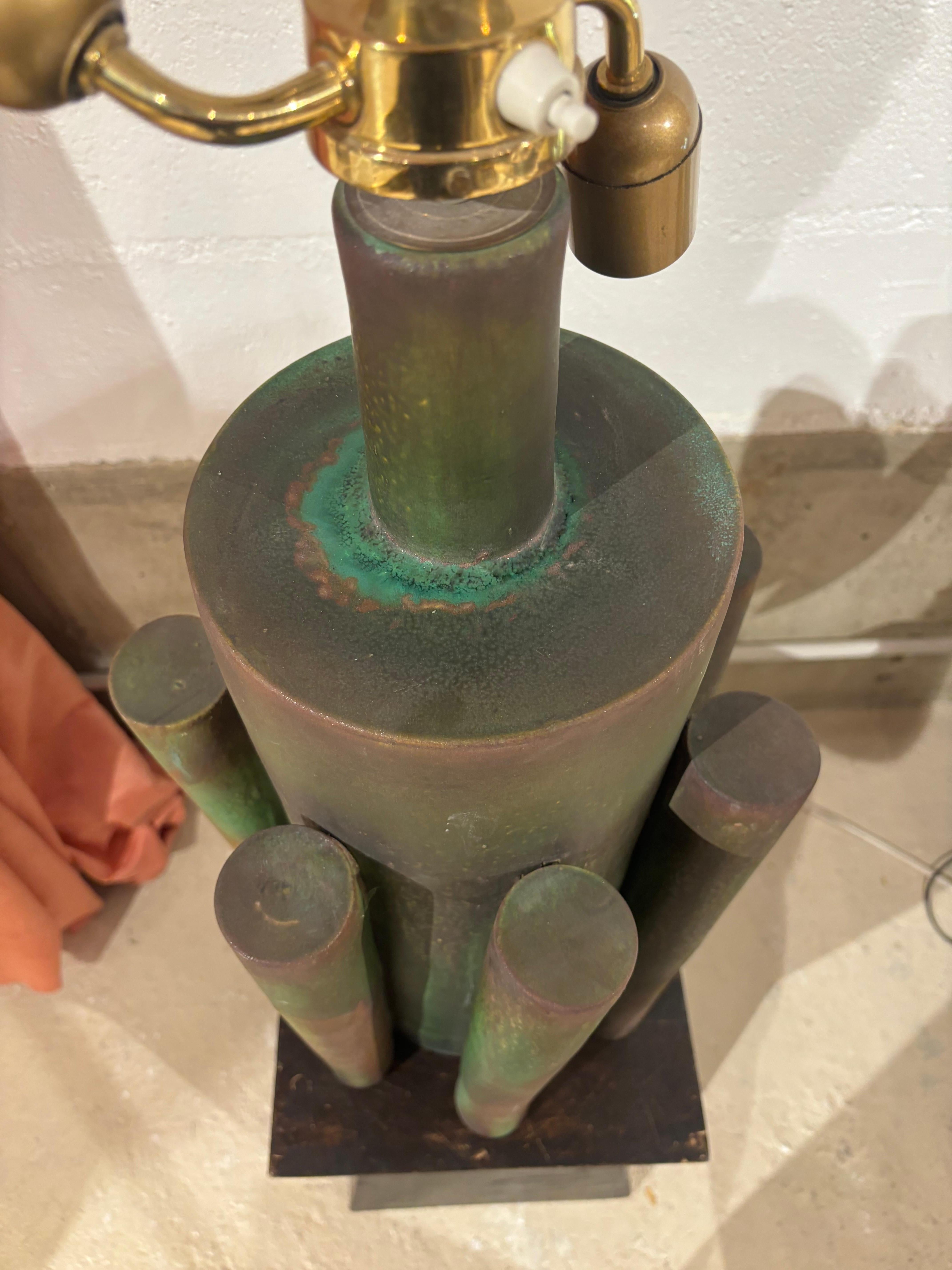 Impresionante y deslumbrante lámpara Suzanne Ramié para Madoura en venta 9