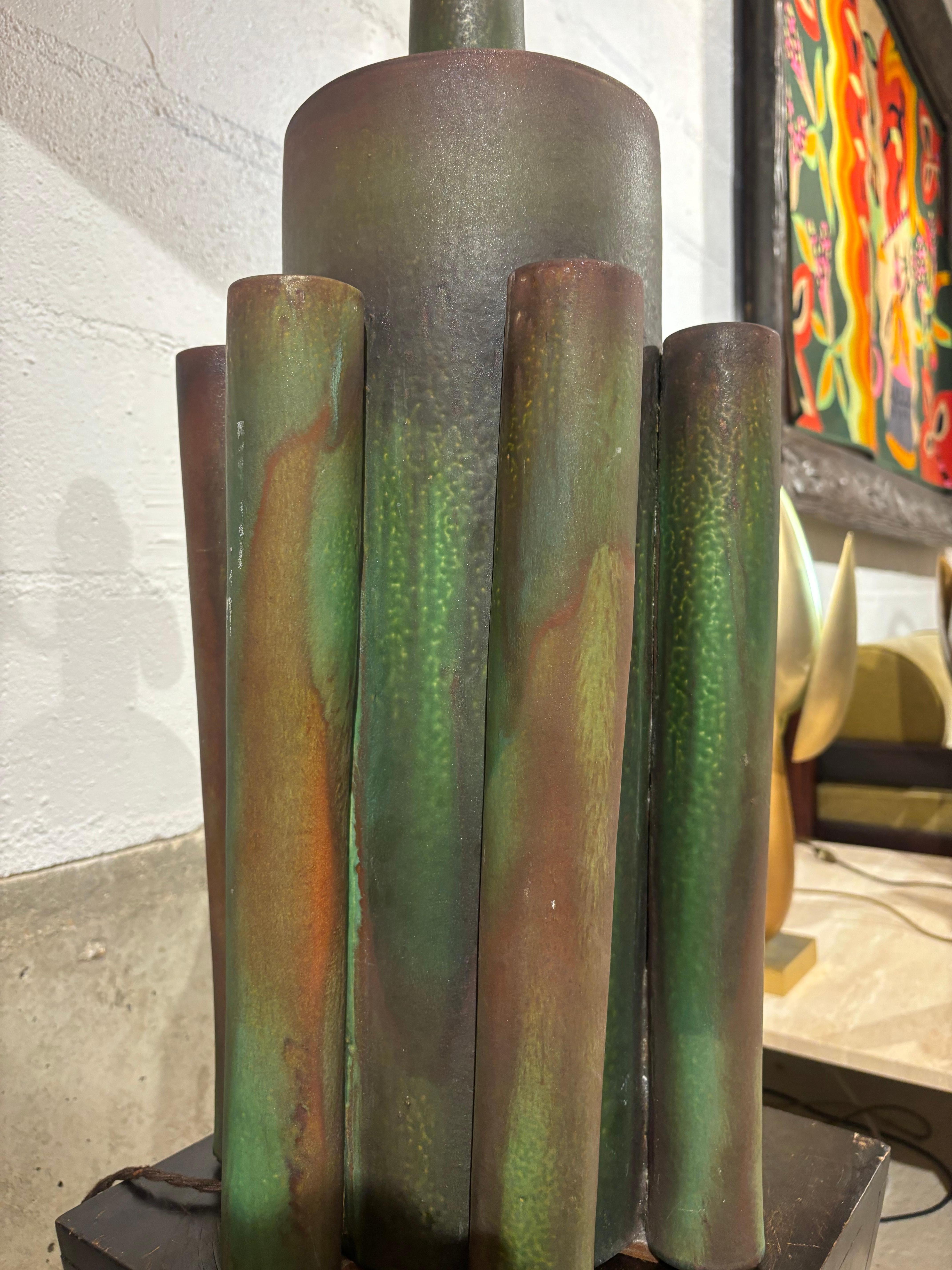 Impresionante y deslumbrante lámpara Suzanne Ramié para Madoura en venta 11