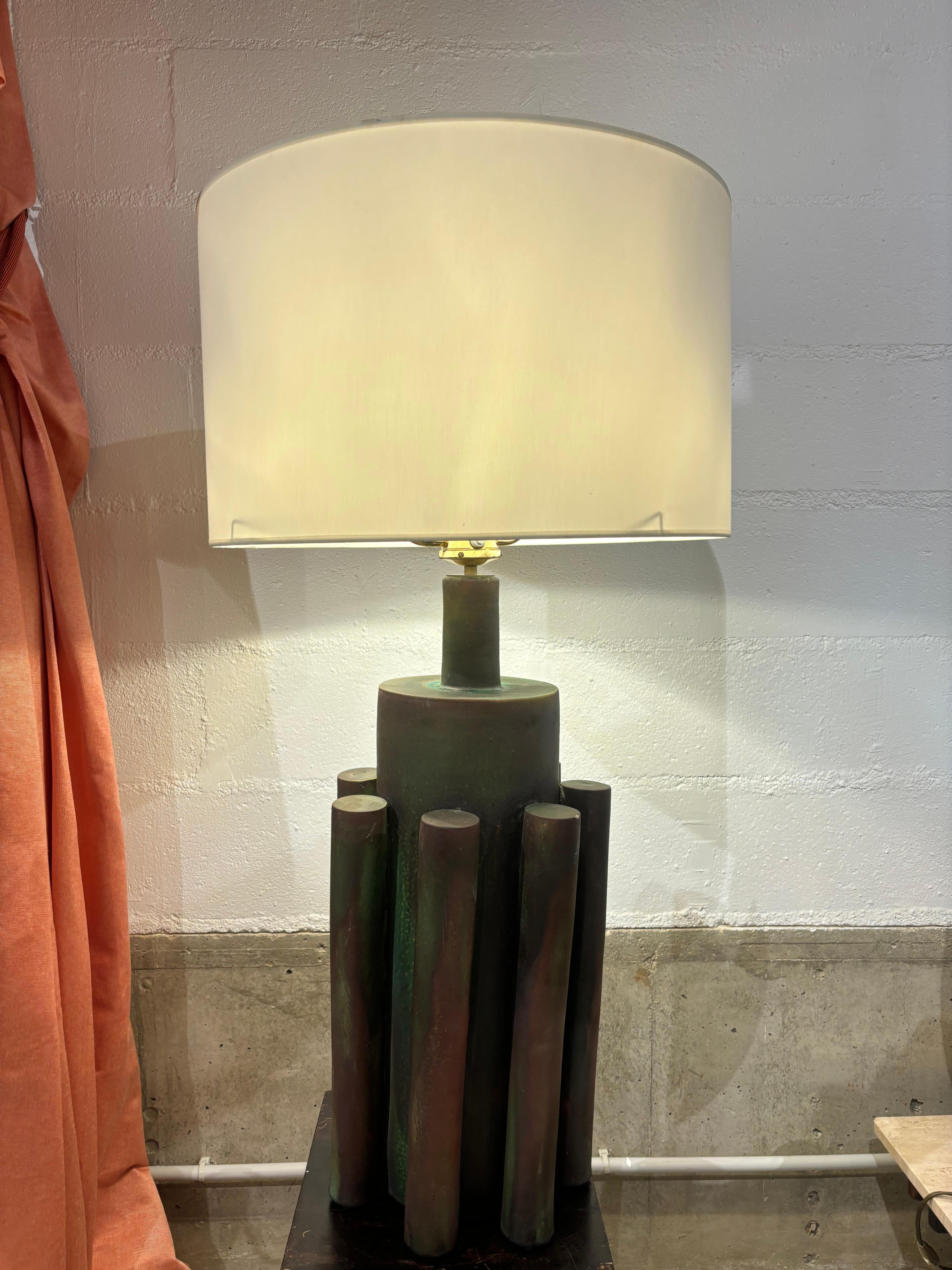 Impresionante y deslumbrante lámpara Suzanne Ramié para Madoura Francés en venta