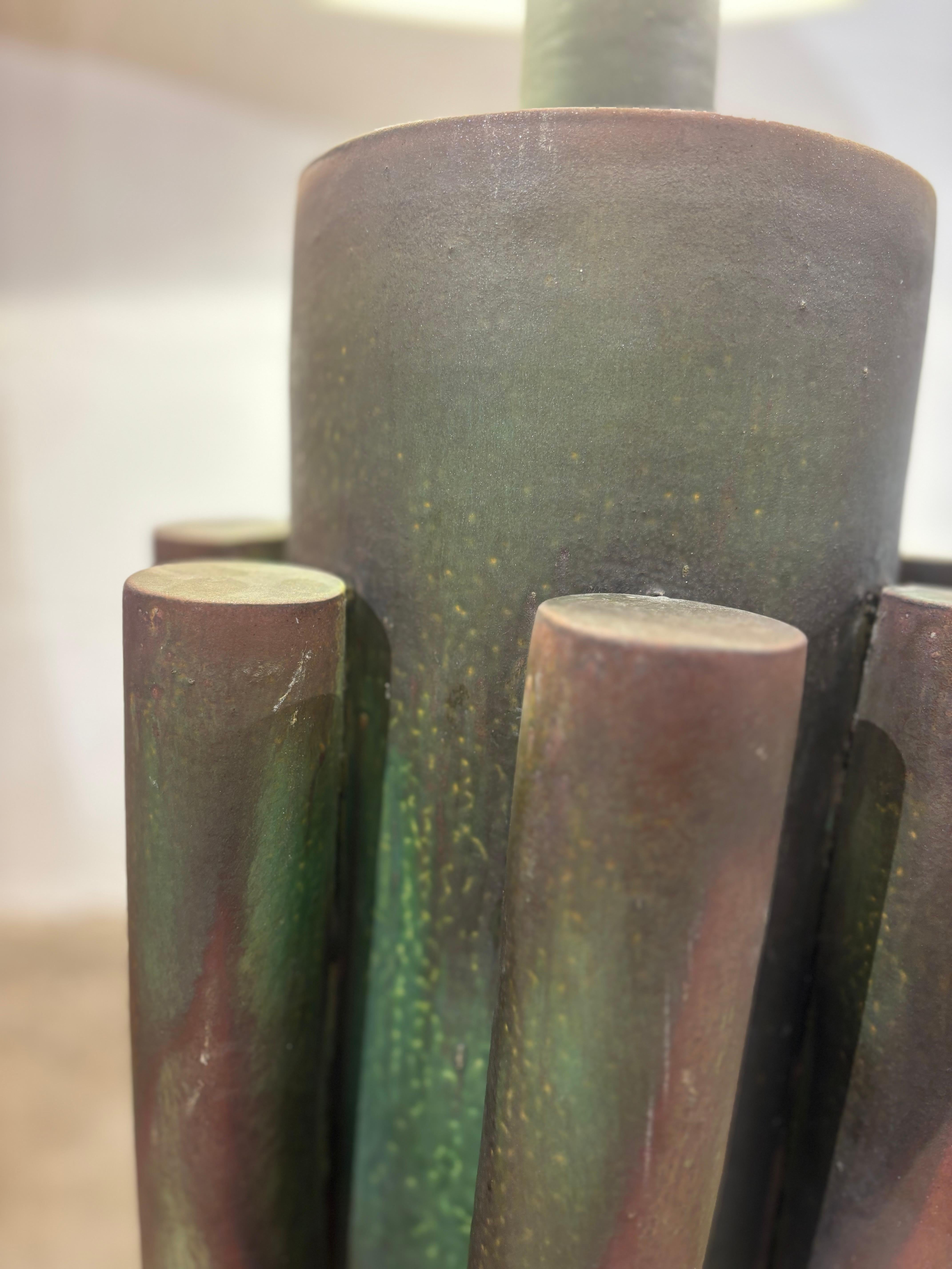 Impresionante y deslumbrante lámpara Suzanne Ramié para Madoura en venta 1