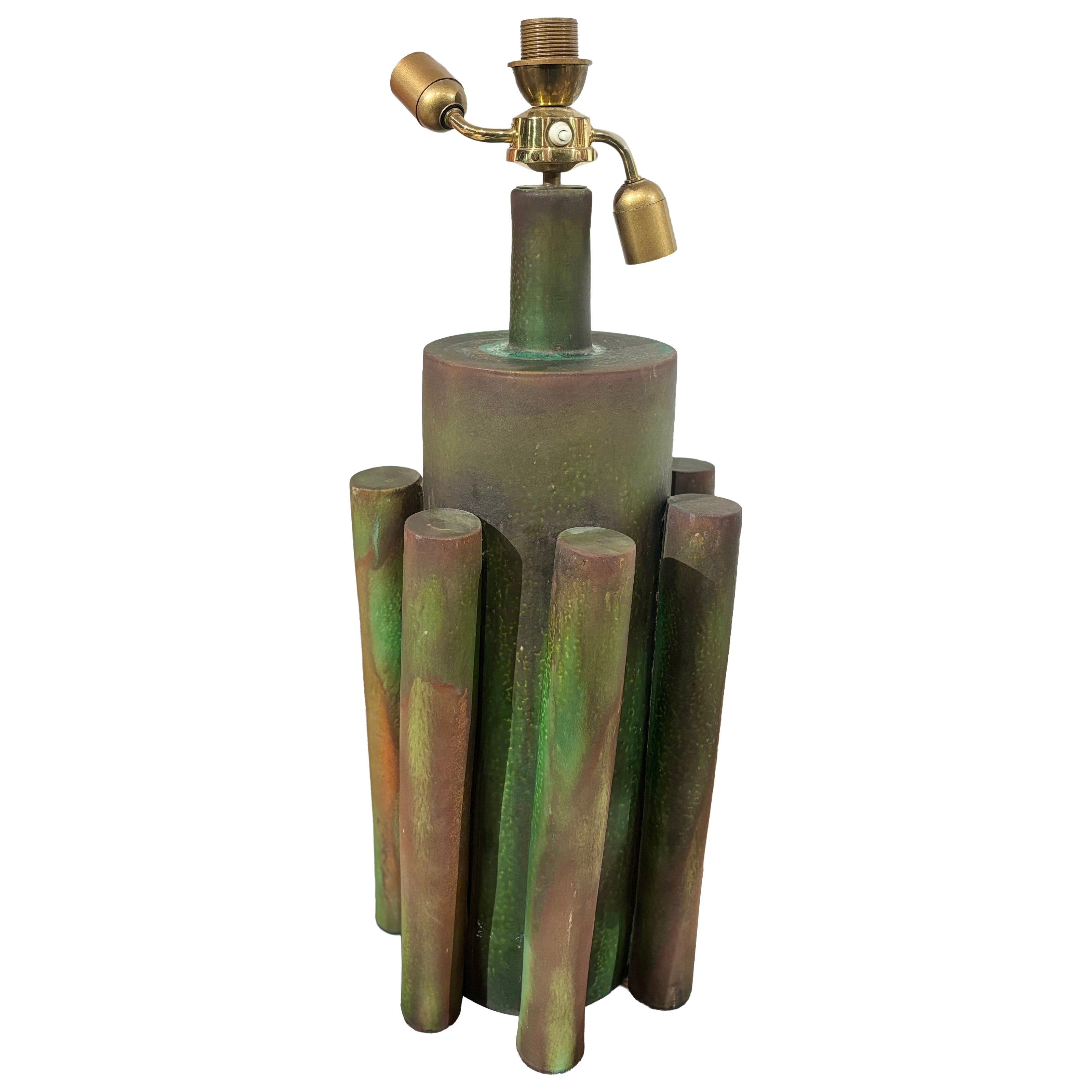 Impresionante y deslumbrante lámpara Suzanne Ramié para Madoura en venta