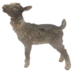 Impressive animal sculpture goat, Art Deco 1920s attrib. Viennese bronze Austria