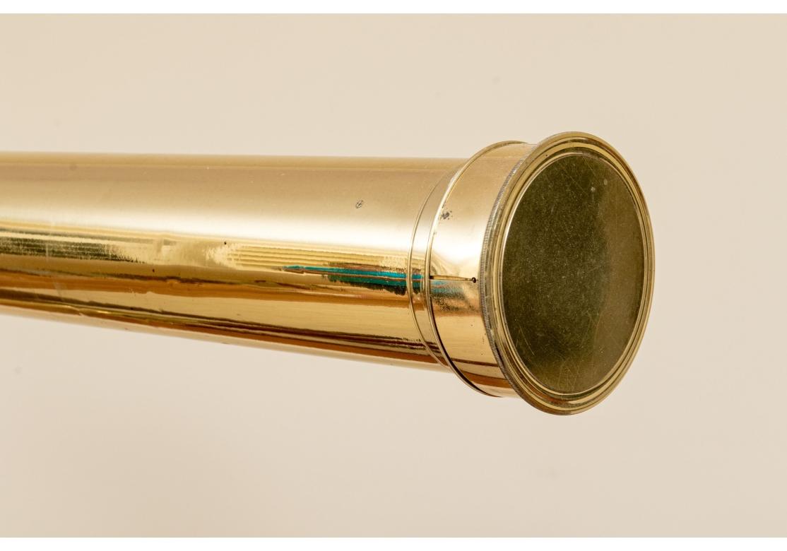 Impressive Antique Brass Dolland & Co. Telescope With Case for Restoration For Sale 2