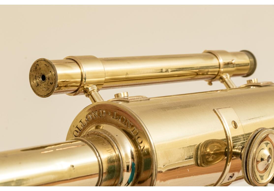 Impressive Antique Brass Dolland & Co. Telescope With Case for Restoration For Sale 4