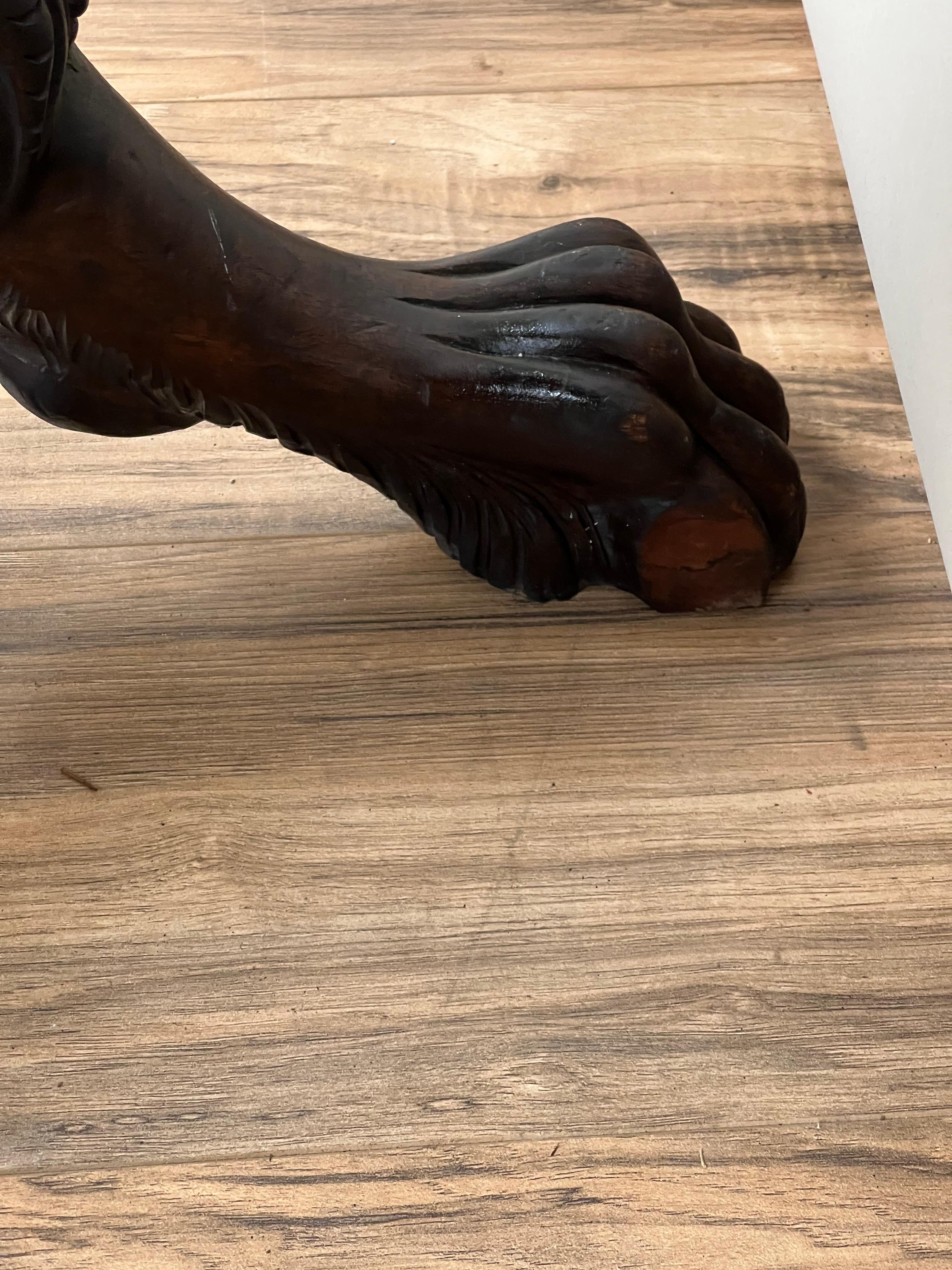 Impressive Antique Empire Acanthus and Barbola Rose Carved Cheval Mirror Bon état - En vente à Westfield, MA