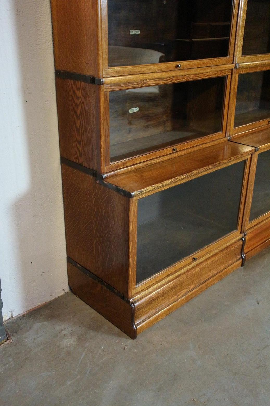 Impressive Antique Oak Globe Wernicke Bookcase 1