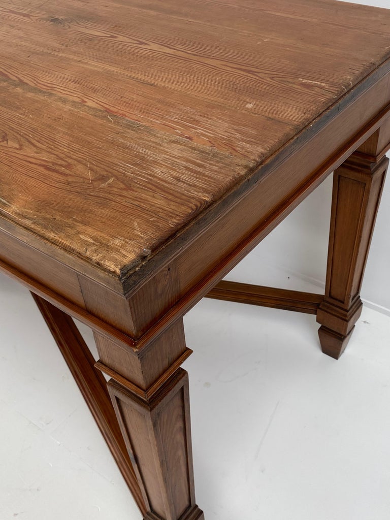 Impressive Antique Pine Table For Sale at 1stDibs
