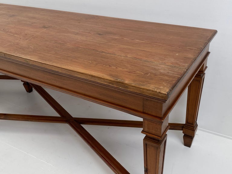 Impressive Antique Pine Table For Sale at 1stDibs