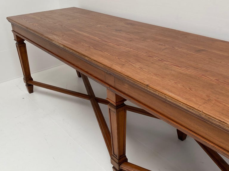 Impressive Antique Pine Table For Sale at 1stDibs