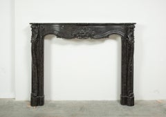 Impressive Antique Rococo Fireplace mantel