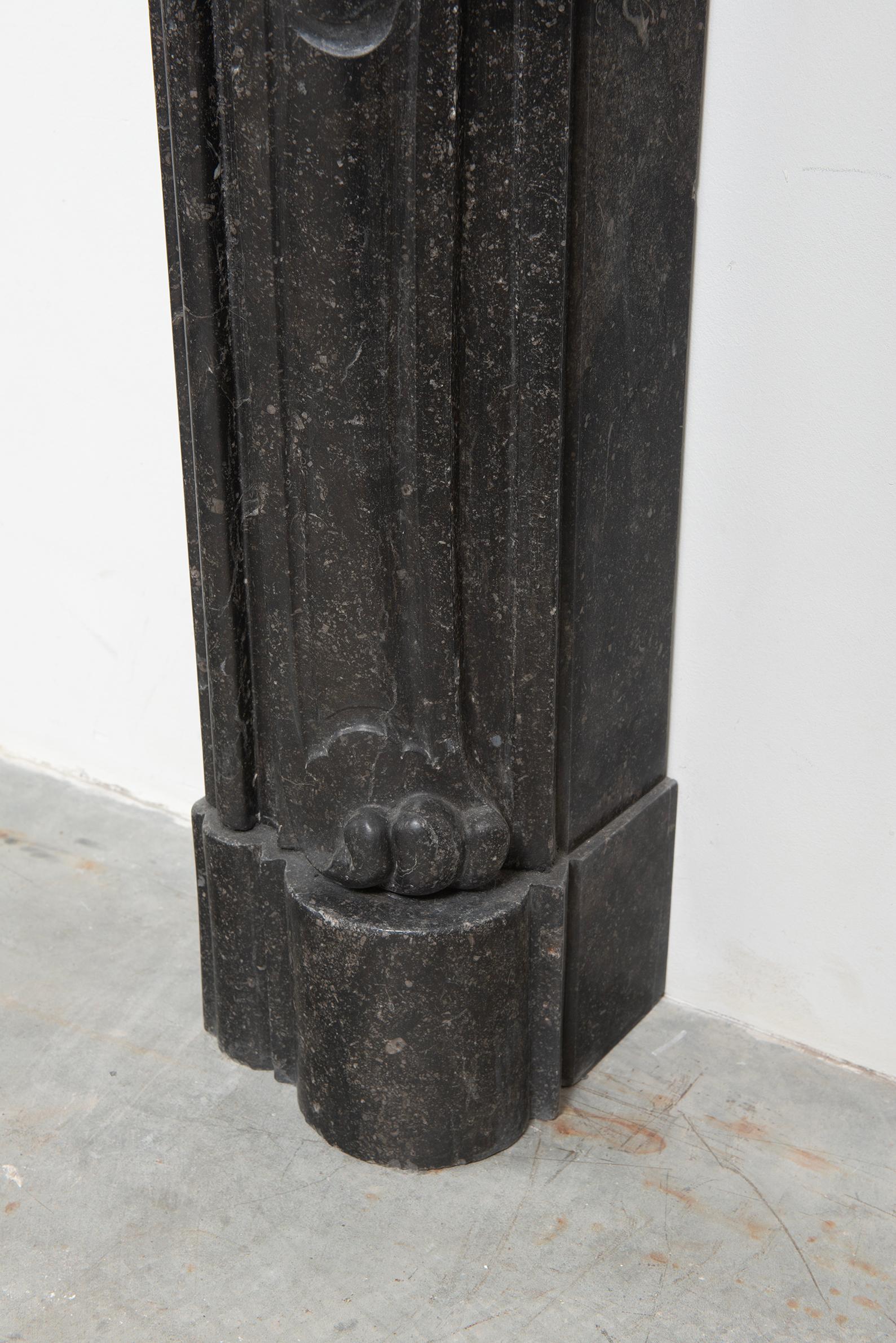 Impresionante Repisa de chimenea rococó antigua Mármol en venta