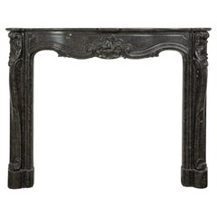 Impressive Antique Rococo Fireplace mantel