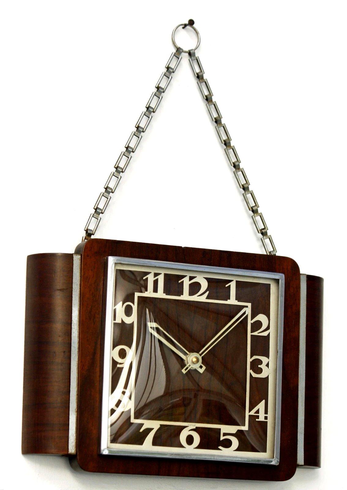 20ième siècle Impressive Art Deco Large Wall Clock, England, c1930 en vente