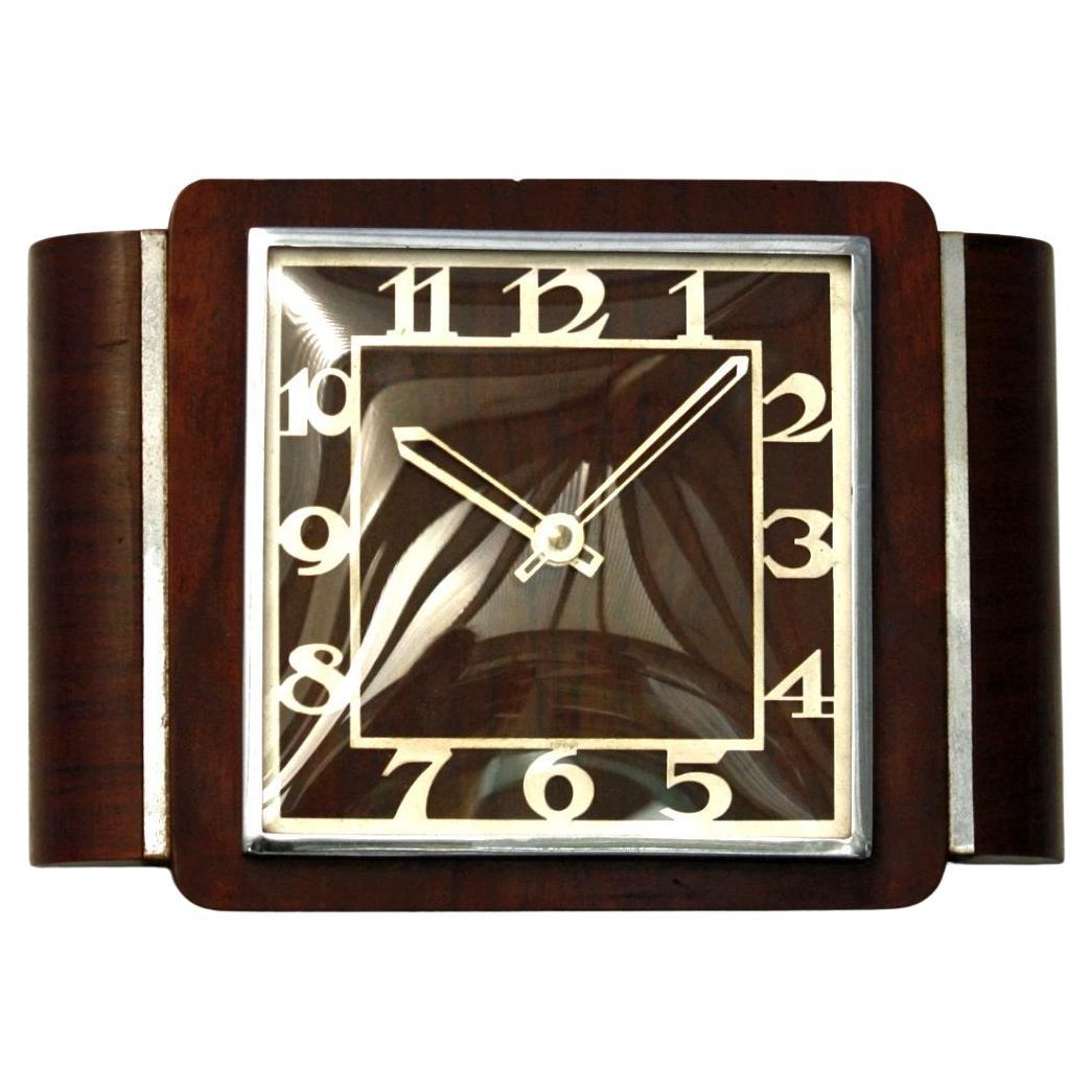 Impressive Art Deco Large Wall Clock, England, c1930 en vente