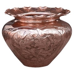 Impressive Art Nouveau Copper Jardiniere